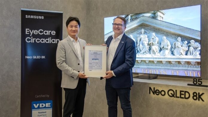 Samsung Neo QLED and Lifestyle TVs Receive ‘EyeCare Circadian’ Certification From VDE – Samsung Global Newsroom