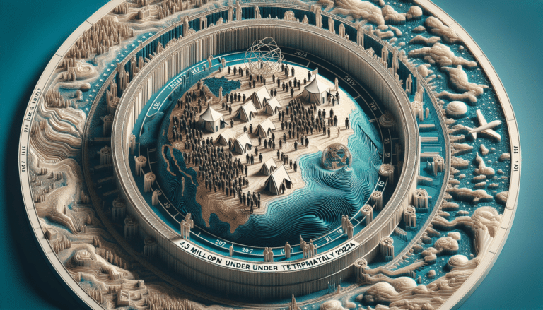 A woman wearing a blue scarf holding a baby with a yellow hat.