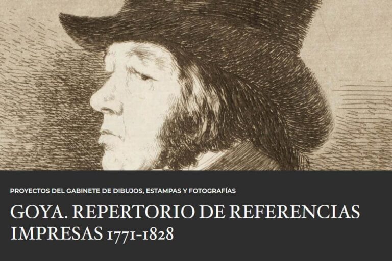 El Museo del Prado lanza el primer repertorio en el mundo de referencias impresas sobre Goya