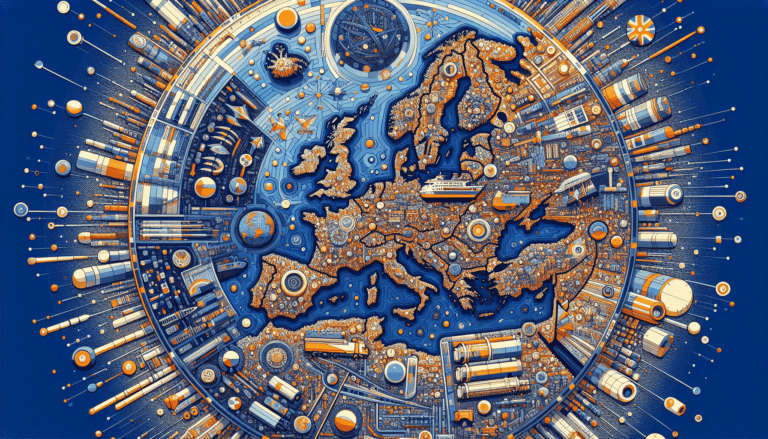 A business district.