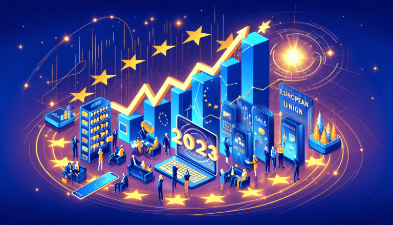 A person working in a storage with a box under her arm and looking at a computer