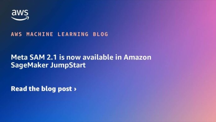 Meta SAM 2.1 is now available in Amazon SageMaker JumpStart