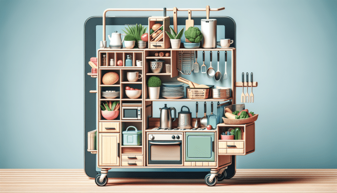 Conforama tiene un carro de cocina multifunción que sirve como estantería y optimiza el espacio en pisos pequeños