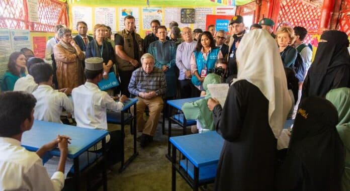 Bangladesh: mientras se avecinan recortes de ayuda, Guterres promete evitar el sufrimiento de los rohingya