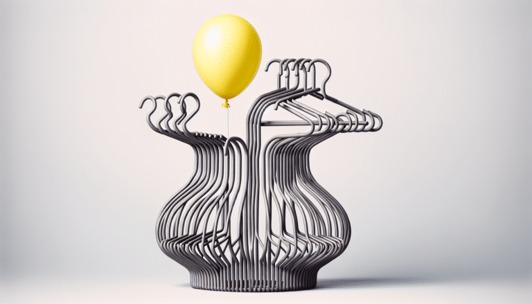 Unas perchas de Ikea y un globo es todo lo que necesitas para crear con tus manos este jarrón de diseño, ideal para casas modernas