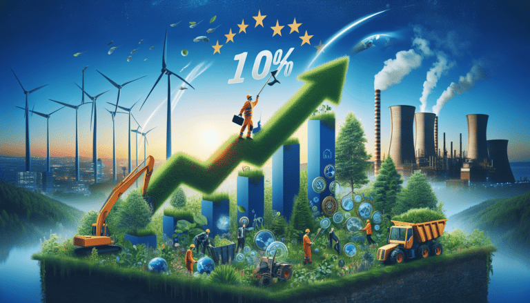 Woman in the woods with a spade.