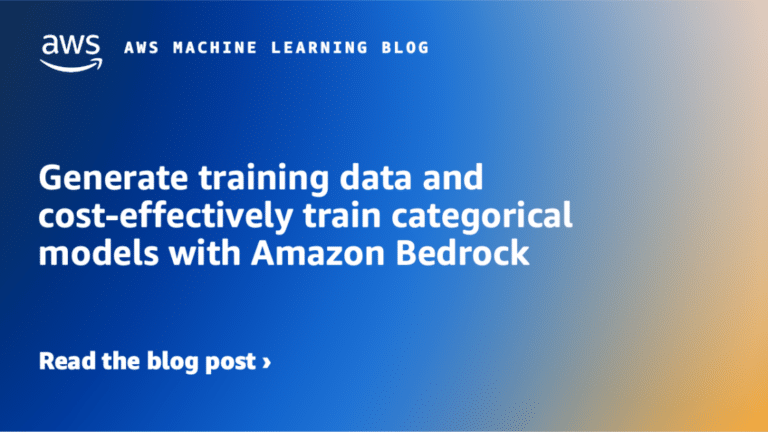 Generate training data and cost-effectively train categorical models with Amazon Bedrock