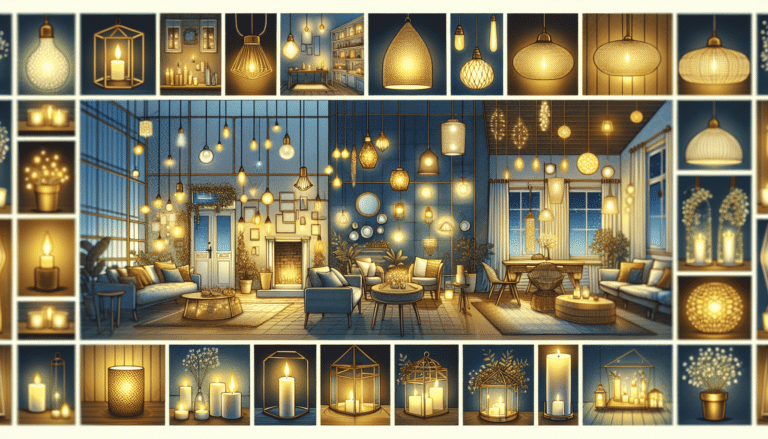 Guía de decoración con luces y velas