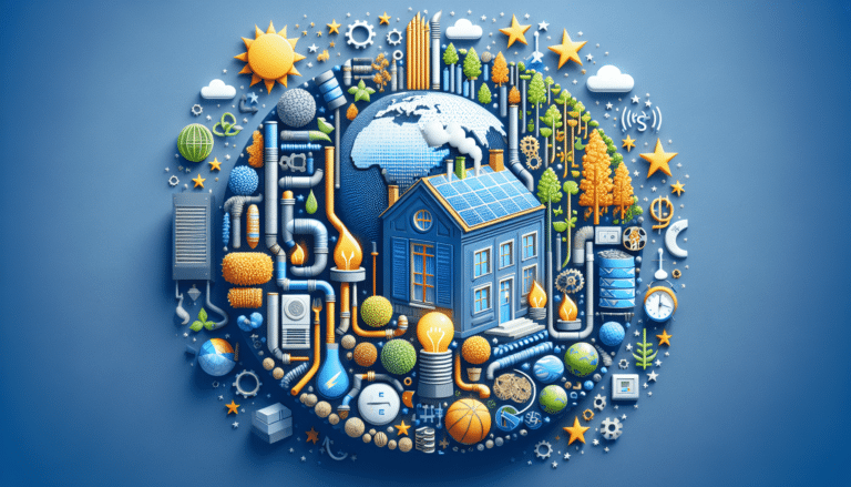 Couple holds child in front of solar pannels.