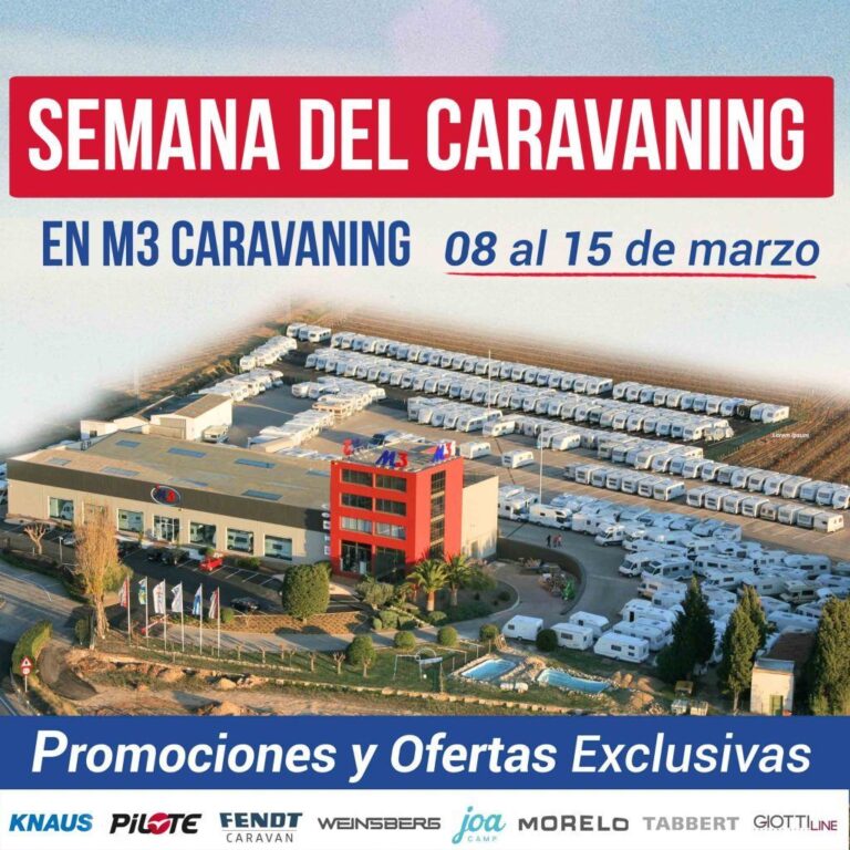 Semana del Caravaning en M3 Caravaning Vilafranca del 8 al 15 de marzo de 2025