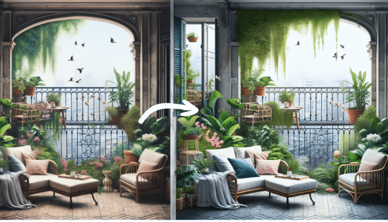 De mini balcón viejo y desgastado a rincón exterior de ensueño para el relax en cuestión de minutos