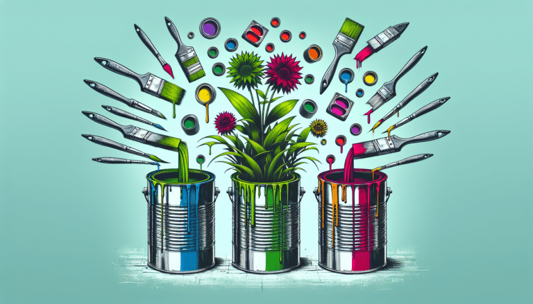 Después de una reforma, no tires los botes de pintura conviértelos en increíbles macetas para tus plantas