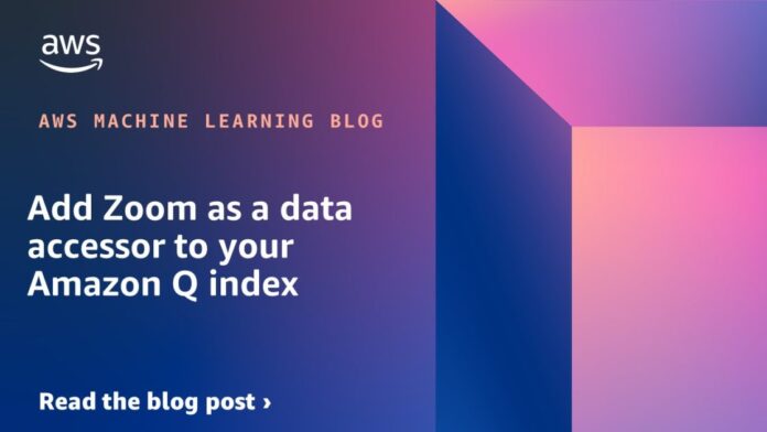 Add Zoom as a data accessor to your Amazon Q index