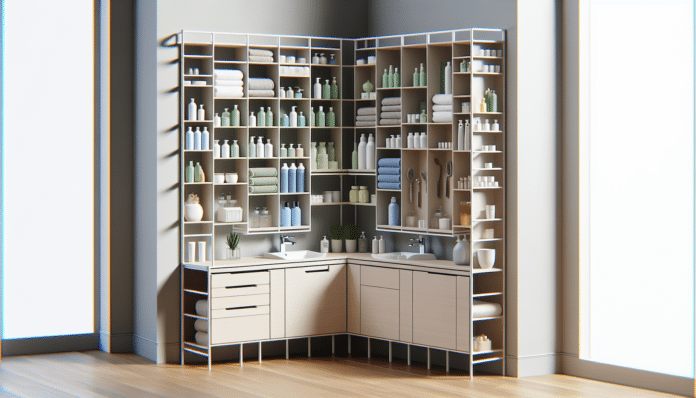 El ingenioso truco para liberar espacio de almacenamiento en los armarios del baño utilizando la estructura lateral Ivar de Ikea ¡Y es una ideaza!