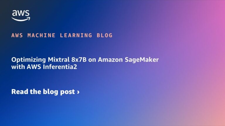 Optimizing Mixtral 8x7B on Amazon SageMaker with AWS Inferentia2