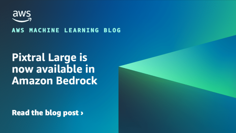 Pixtral Large is now available in Amazon Bedrock