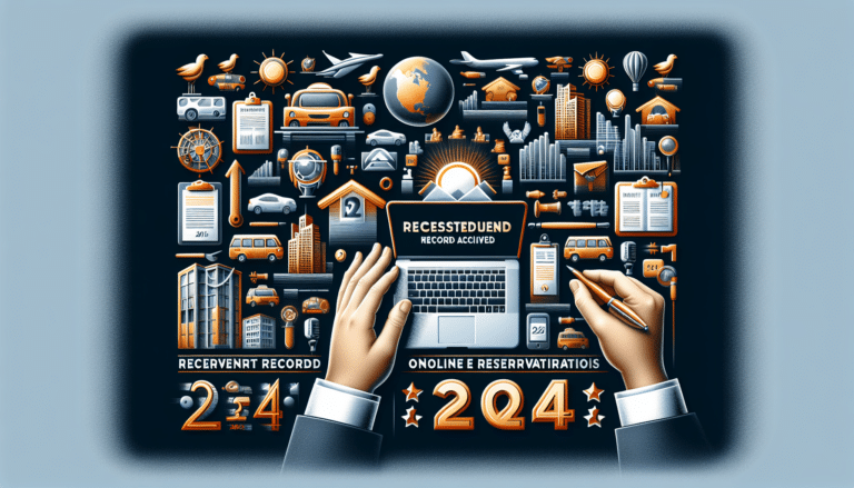 A person looking for accommodation via online booking platforms on a tablet.