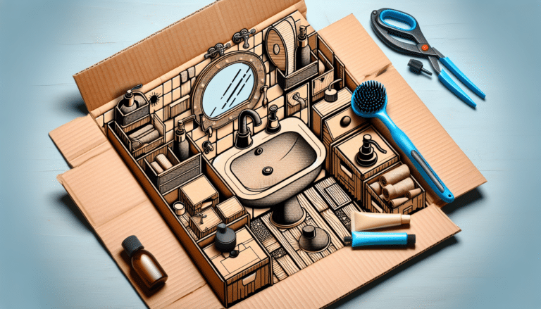 reutilízalas con una caja de cartón para hacer unos elegantes organizadores para el baño