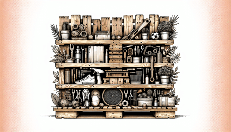 reutilízalas para hacer esta bonita estantería que parece salida de un taller artesano