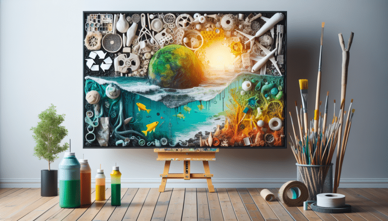 reutilízalos y crea este cuadro que parece sacado de una galería de arte