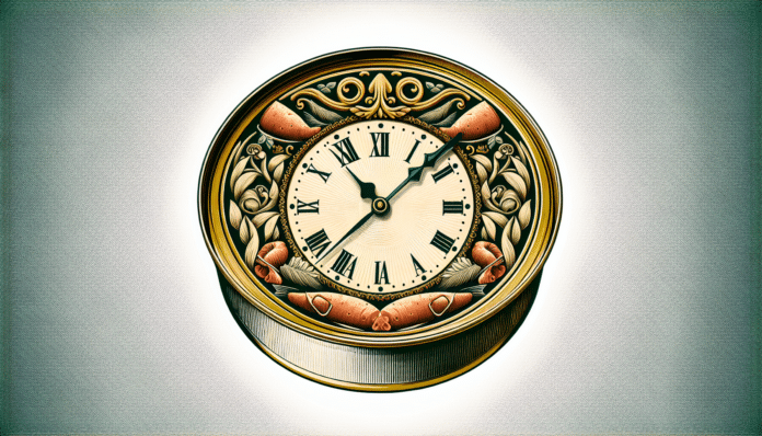 Nunca se me habría ocurrido que con una lata de atún se podía crear un decorativo reloj de estilo vintage