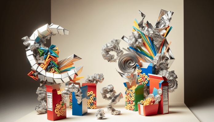 así puedes hacer un cuadro usando cajas de cereales y papel de aluminio