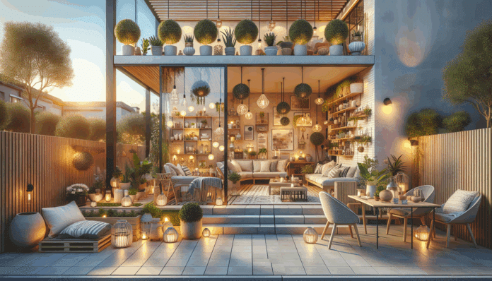 es ideal para patios y terrazas pequeñas