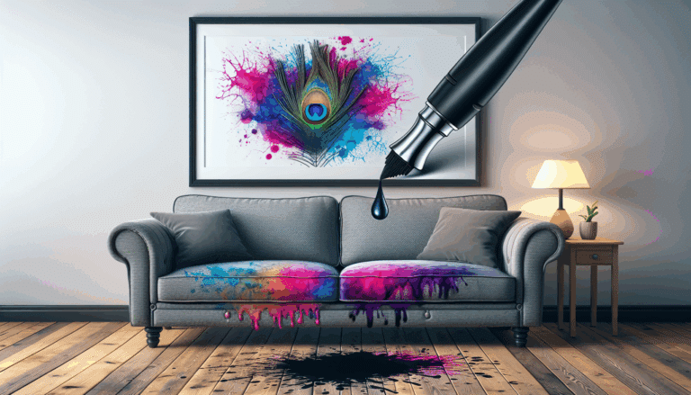 He probado este truco para eliminar las manchas de tinta de bolígrafo del sofá y este es el resultado