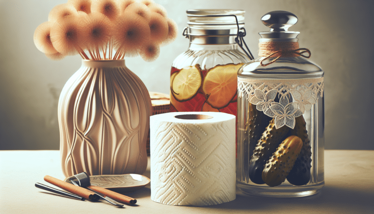 Con un bote de encurtidos y un rollo de papel higiénico puedes crear estos elegantes ambientadores para el hogar