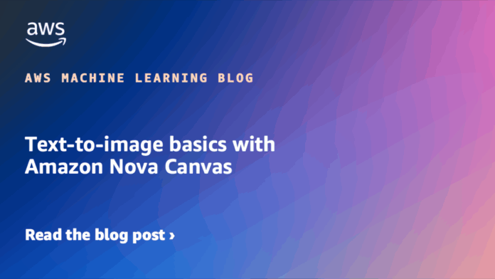 Text-to-image basics with Amazon Nova Canvas