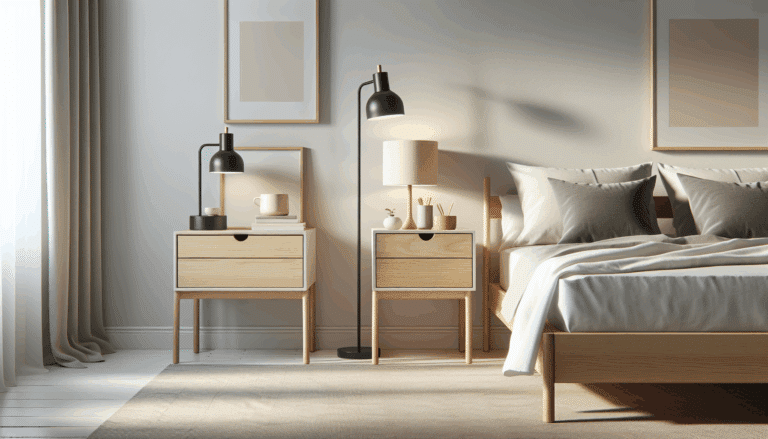 Mesitas de noche nórdicas para un dormitorio moderno y funcional