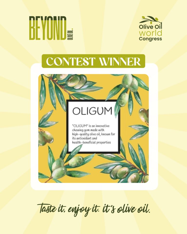 'OLIGUM', el primer chicle antiedad a base de AOVE, ganador del ?Beyond Olive Oil? 