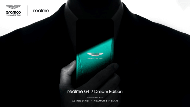 realme anuncia acuerdo con el equipo de Fórmula Uno® de Aston Martin y lanza el realme GT 7 Dream Edition