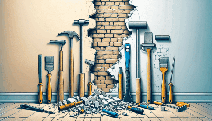 Remover yeso de la pared