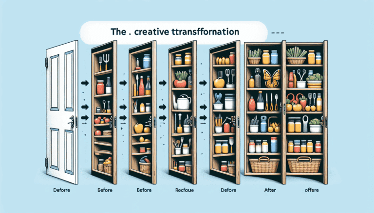 La ingeniosa idea para dar un segundo uso a la puerta de la despensa: transformarla en una estantería