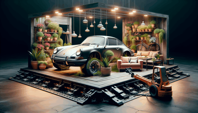 Así se transformó este porche viejo y soso en un acogedor salón exterior con suelo hidráulico y macetas gigantes