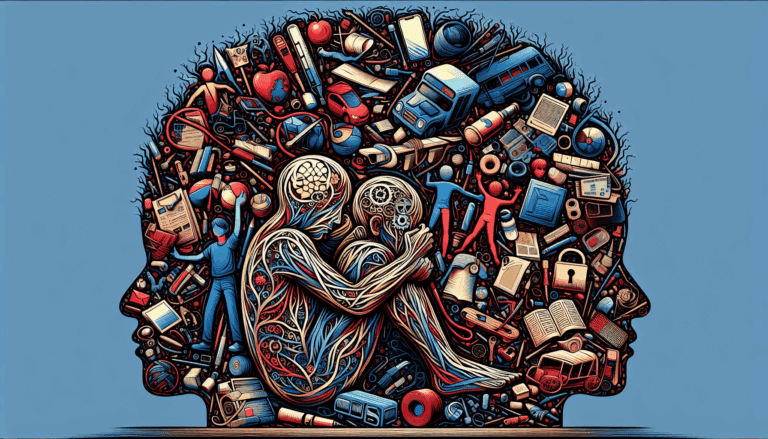 A young person sitting on the ground, arms over the head.