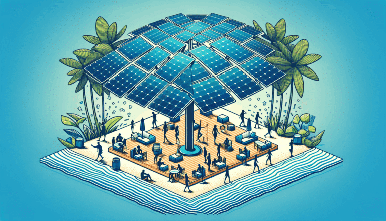 el parasol con iluminación solar que está arrasando este verano