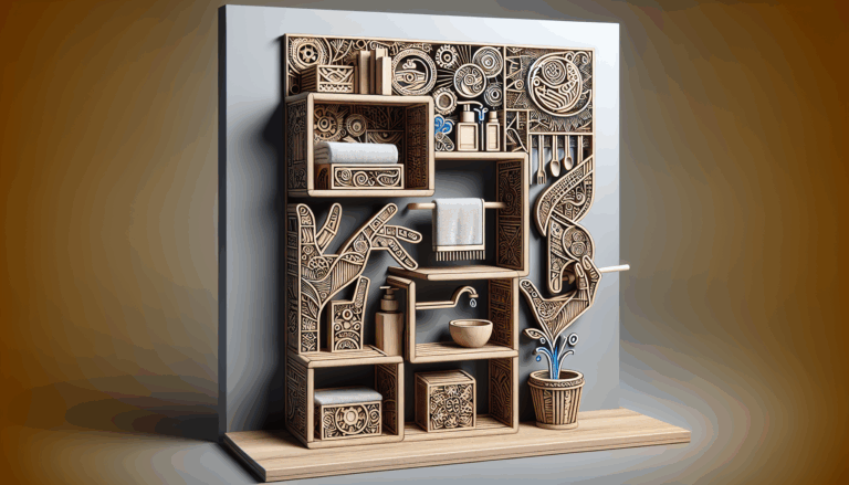 una estantería que también es toallero y está tirada de precio