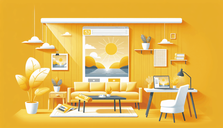 un estor low cost que protege del sol y se apunta a la tendencia del amarillo mantequilla