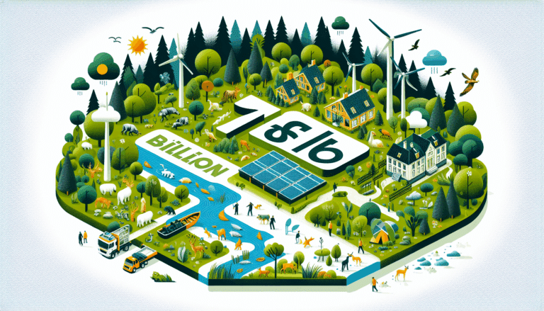 water treatment plant viewed from above