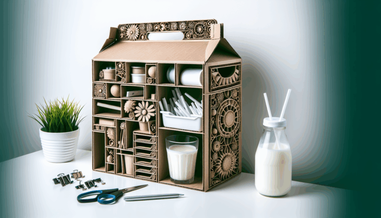 Con una caja de leche de Mercadona reutilizada y un retal de tela podrás hacer este organizador para cajones y armarios