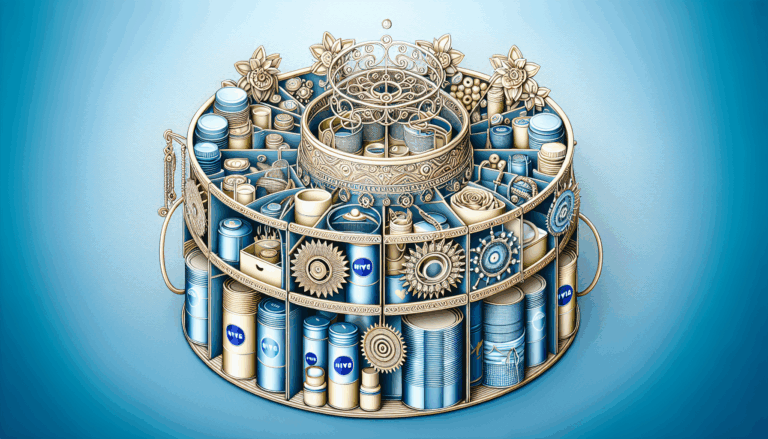 Con unas latas de Nivea y un tubo de papel de cocina podrás hacer el organizador o joyero giratorio más práctico y bonito