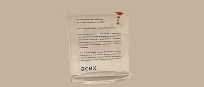 "Tráfico y Seguridad Vial", premiada por ACEX