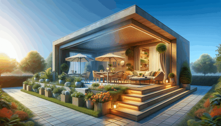 Los propietarios de esta vivienda prefabricada convirtieron la terraza del dormitorio que estaba en desuso en su rincón favorito de la casa