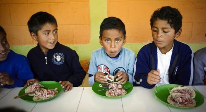 Más de 85 millones de niños se benefician con los almuerzos escolares en América Latina