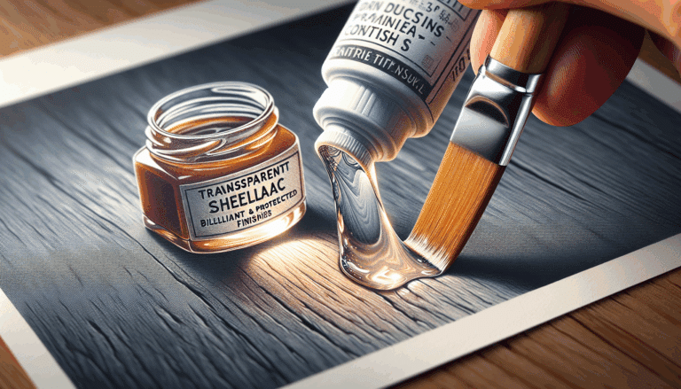 acabados shellac transparente en muebles