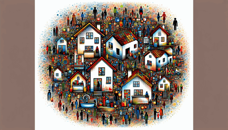 A woman hugging a child.