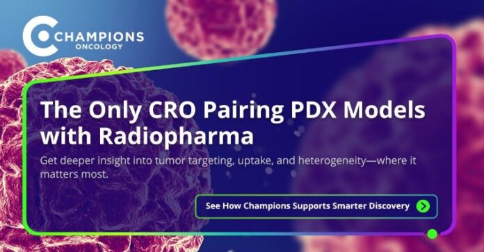 Champions Oncology lanza una plataforma de servicios radiofarmacéuticos