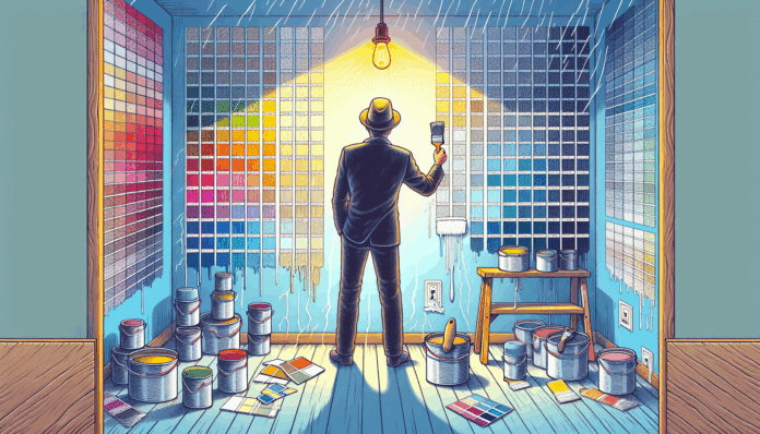 'Elegir el color de pintura perfecto puede ser un desafío, por eso pinto muestras en la pared para visualizar el resultado'